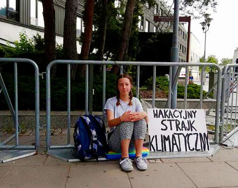 Inga Zasowska, protest pod Sejmem