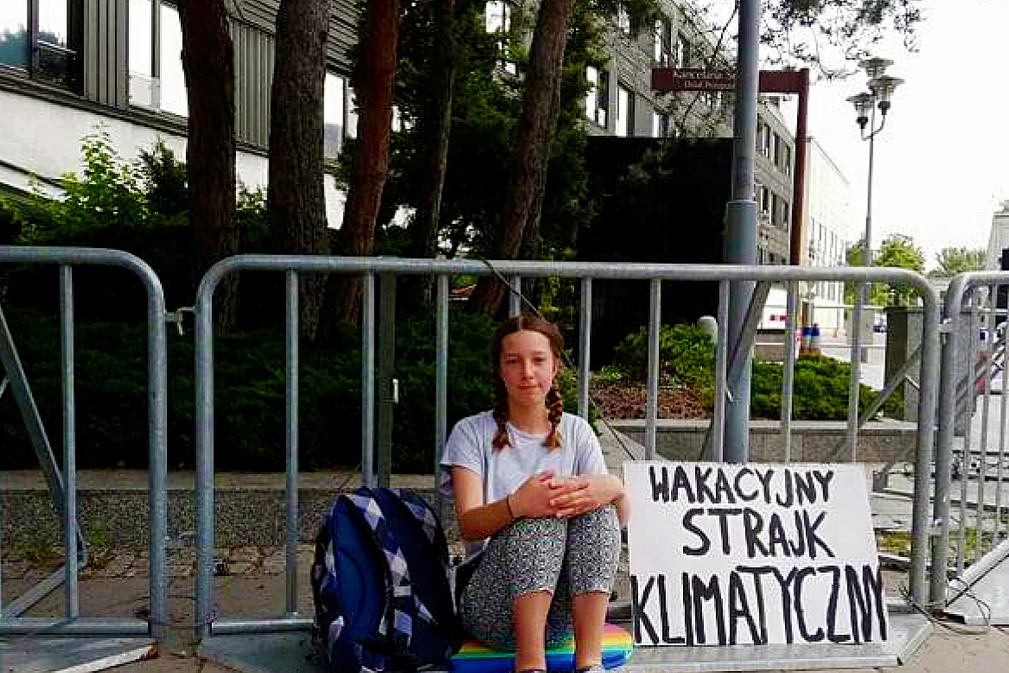Inga Zasowska, protest pod Sejmem