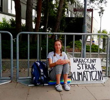 Inga Zasowska, protest pod Sejmem