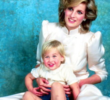 Księżna Diana, książę William, mały William z Dianą