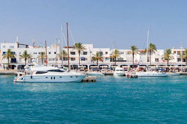 La Savina harbour on Formentera island, Spain