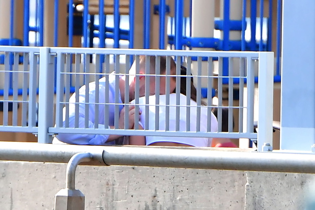 Irina Shayk meets a mystery man during family time at children playground in NYC