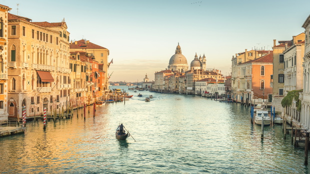 Venice Grand Canal at Sunset