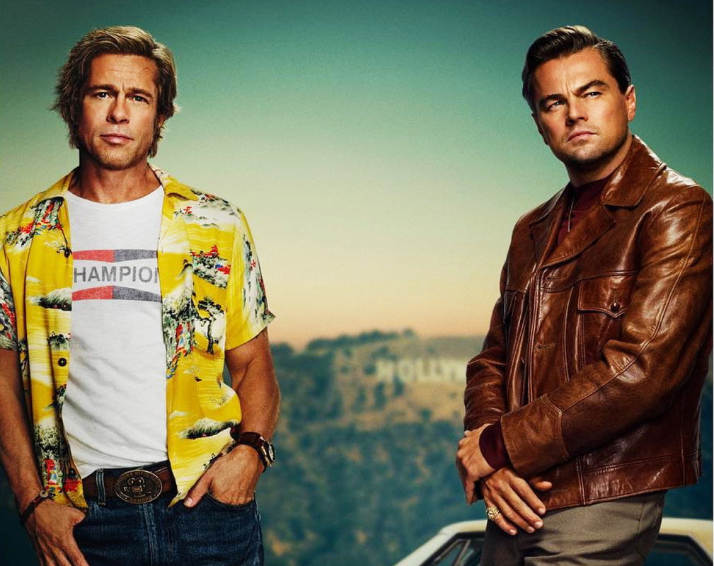 Plakat filmu Once Upon a Time in Hollywood, Leonardo DiCaprio i Brad Pitt