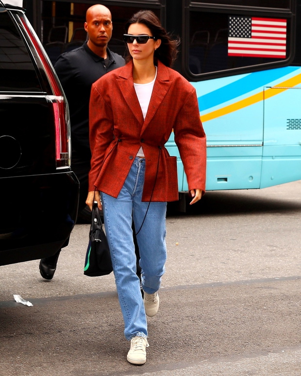 Kendall Jenner w br?zowym ?akiecie