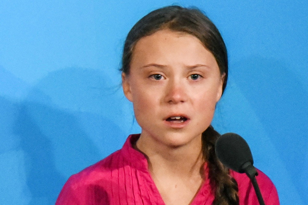 Greta Rhunberg na szczycie klimatycznym ONZ w Nowym Jorku