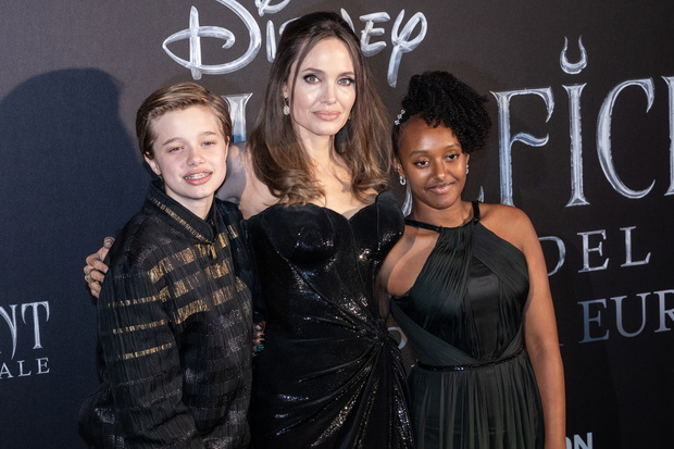 Shiloh Nouvel Jolie-Pitt, Angelina Jolie and Zahara Marley