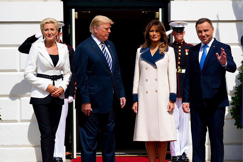 Agata Duda, Melania Trump, Andrzej Duda, Donald Trump