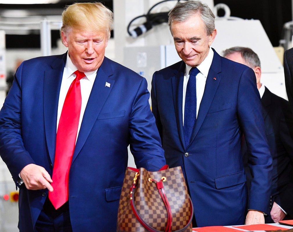 Donald Trump na otwarciu fabryki Louis Vuitton w Teksasie