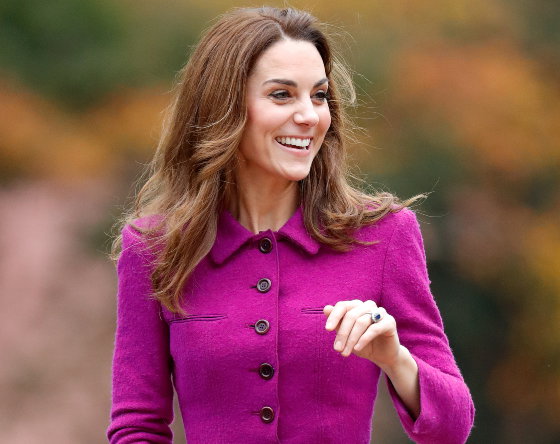Księżna Kate w fioletowej sukience, księżna Kate 2019