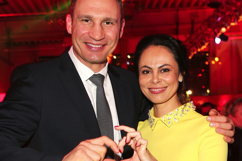 Witalij Kliczko, jego żona Natalia Kliczko, Berlin, Niemcy, 03.12.2016 rok