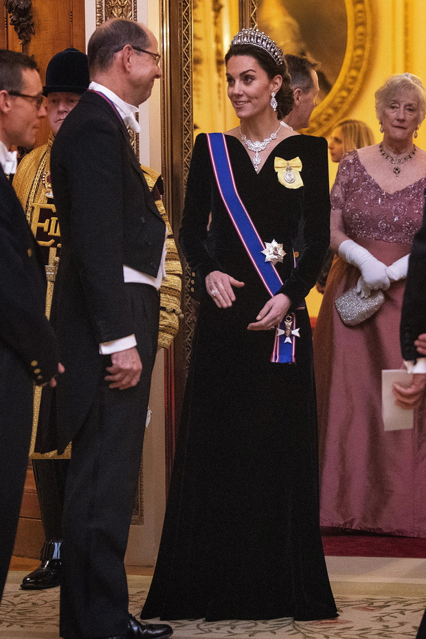Royals Attend A Reception For The Diplomatic Corps At Buckingham Palace