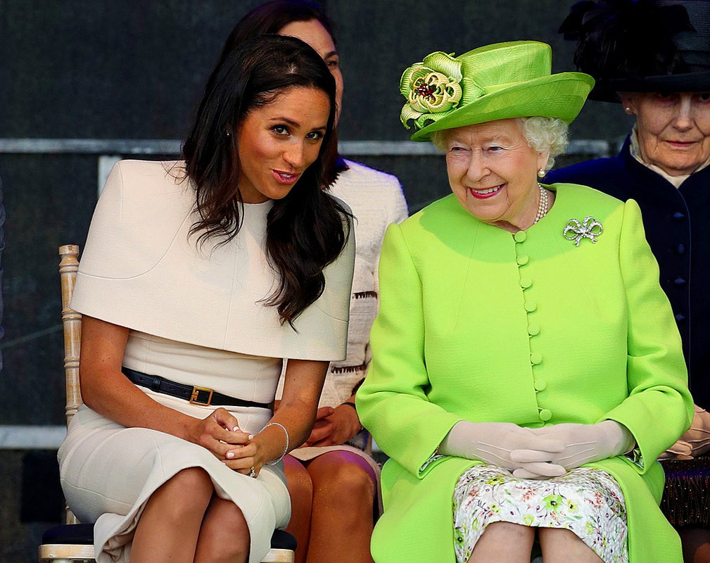Księżna Meghan Markle i królowa Elżbieta II