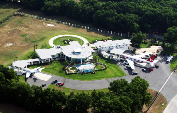 Actor John Travolta's airport home in Florida