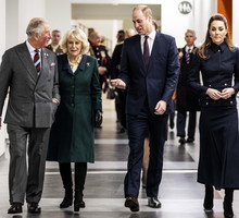 Kate, William, Karol, Camilla, rodzina królewska
