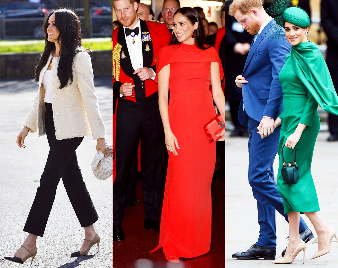 Księżna Meghan ostatnie stylizacje z wizyty w Londynie marki ceny