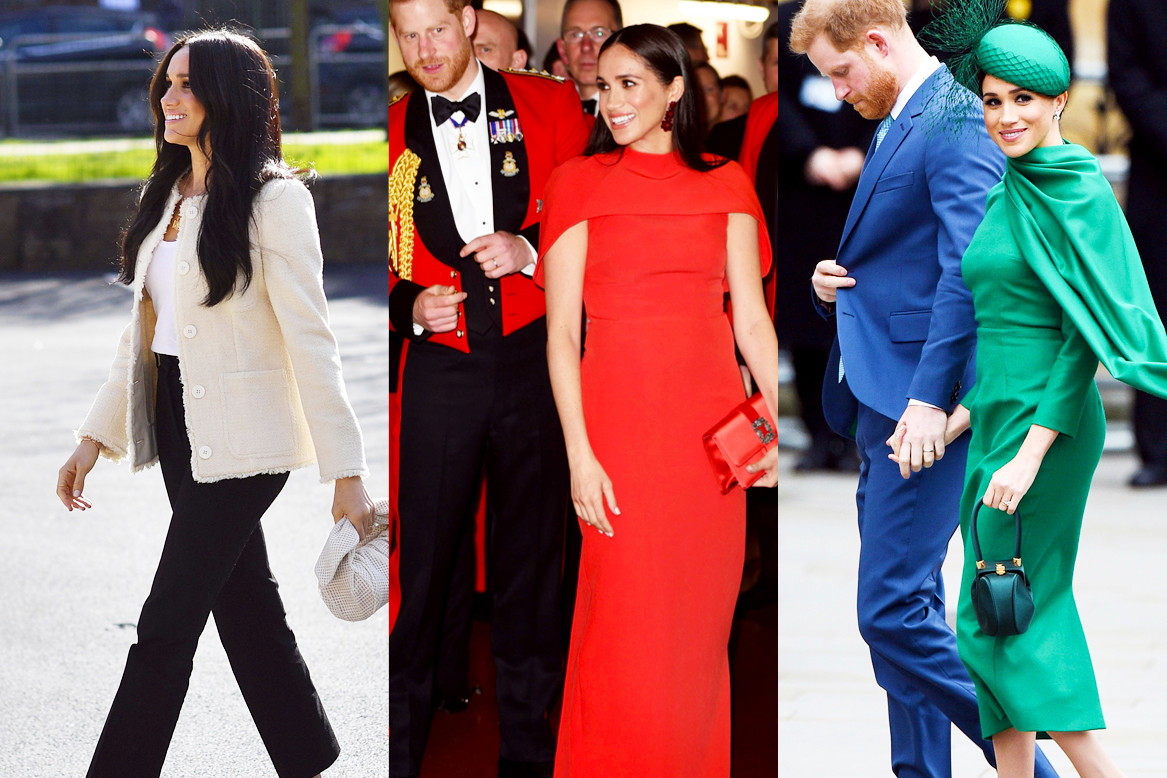 Księżna Meghan ostatnie stylizacje z wizyty w Londynie marki ceny