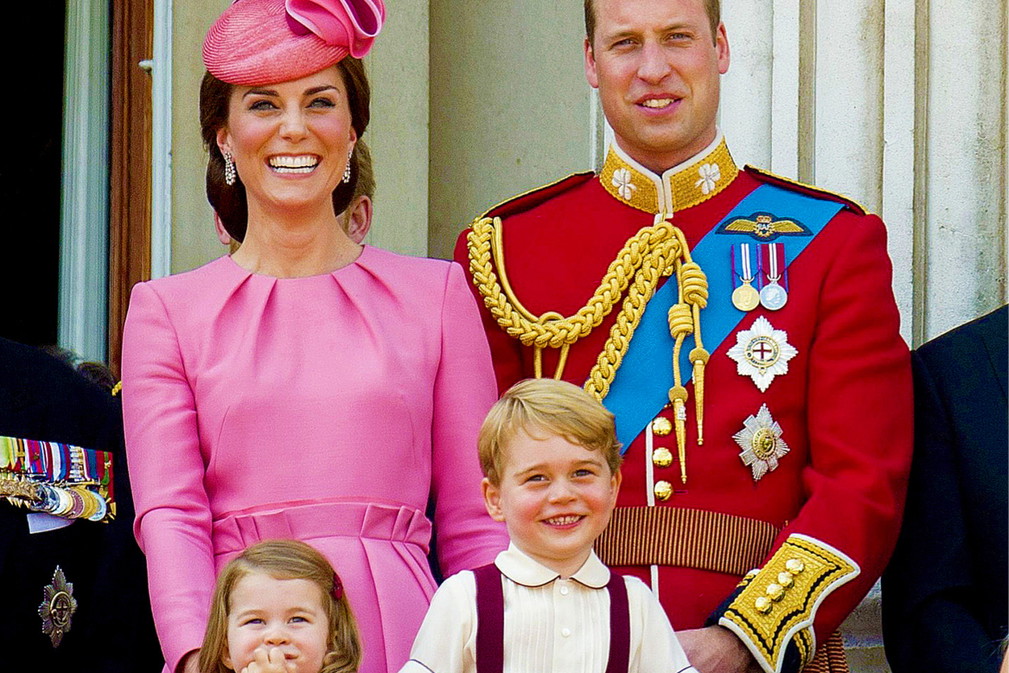 Księżna Kate, książę William, książę George, księżniczka Charlotte