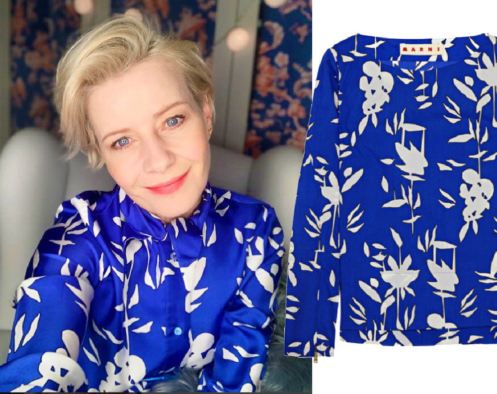 Małgorzata Kożuchowska w eleganckiej stylizacji w domu