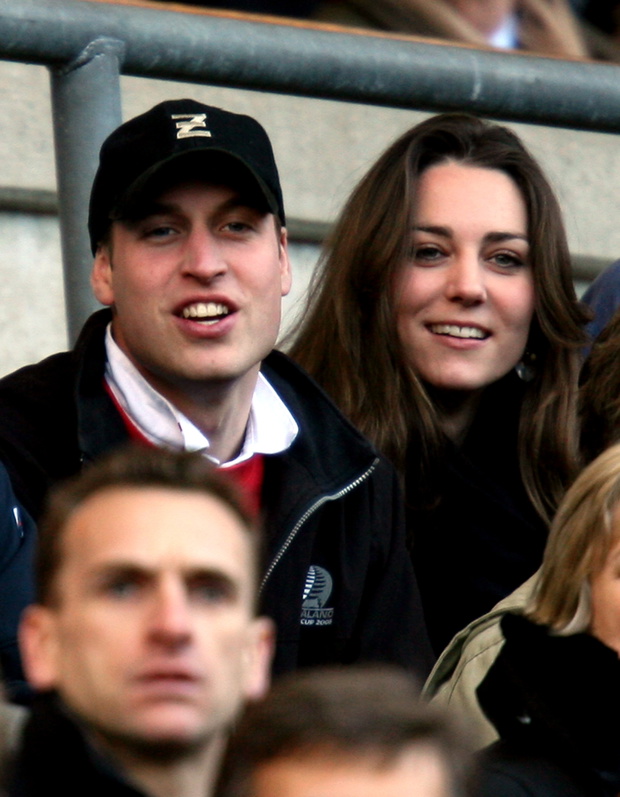 William and Kate at rugby