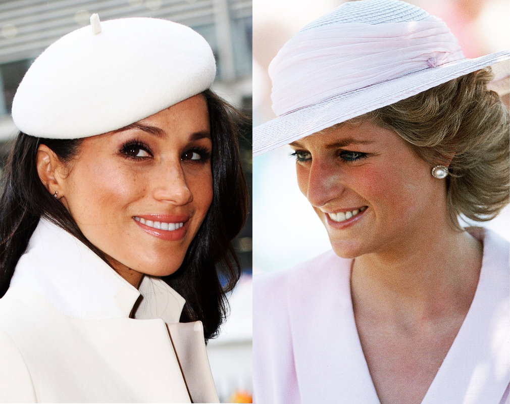 Księżna Diana, księżna Meghan, Diana i Meghan, sukienki księżnej Diany