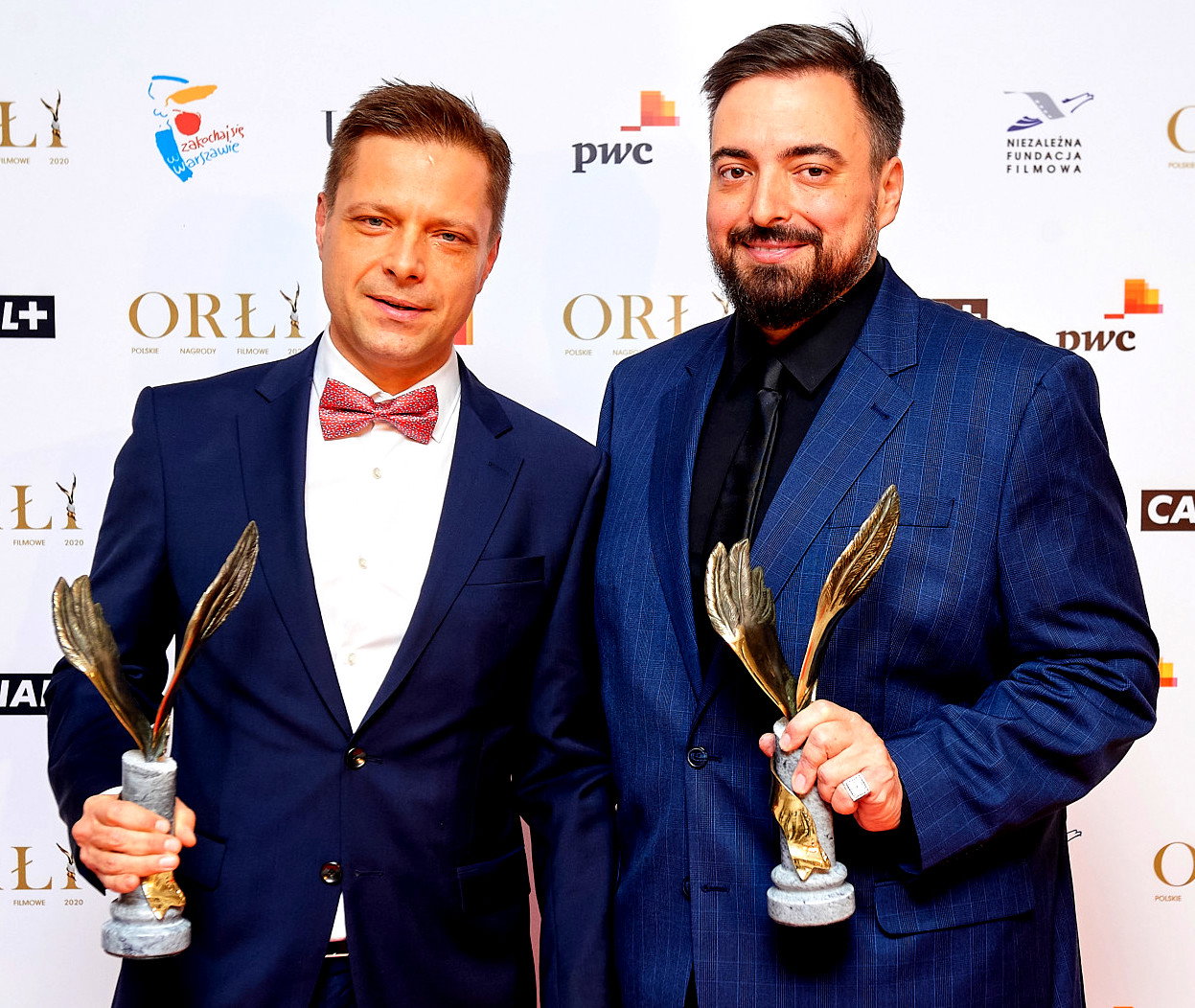 Marek Sekielski, Tomasz Sekielski, wreczenie Polskich Nagrod Filmowych Orly 2020