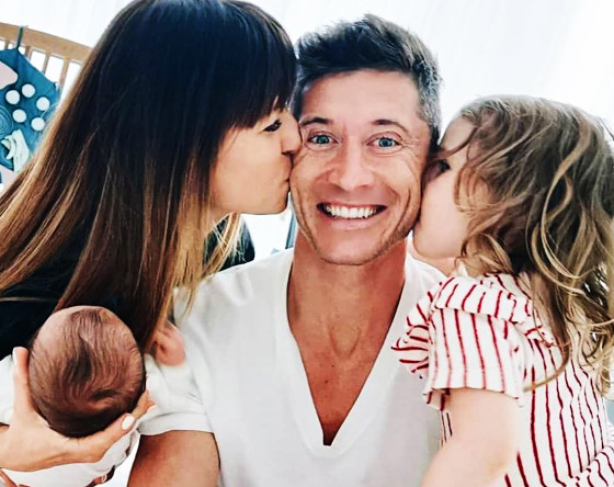 Anna Lewandowska, Robert Lewandowski, Klara Lewandowska, Laura Lewandowska