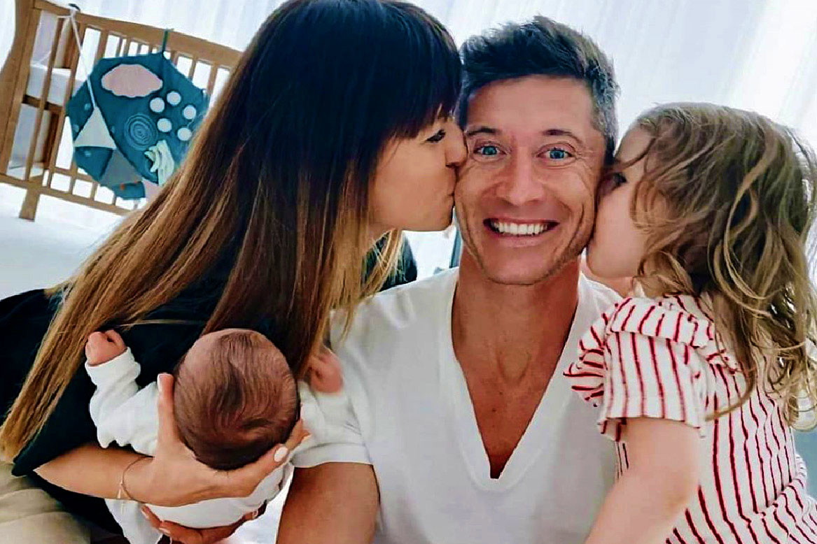 Anna Lewandowska, Robert Lewandowski, Klara Lewandowska, Laura Lewandowska