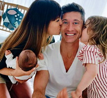 Anna Lewandowska, Robert Lewandowski, Klara Lewandowska, Laura Lewandowska