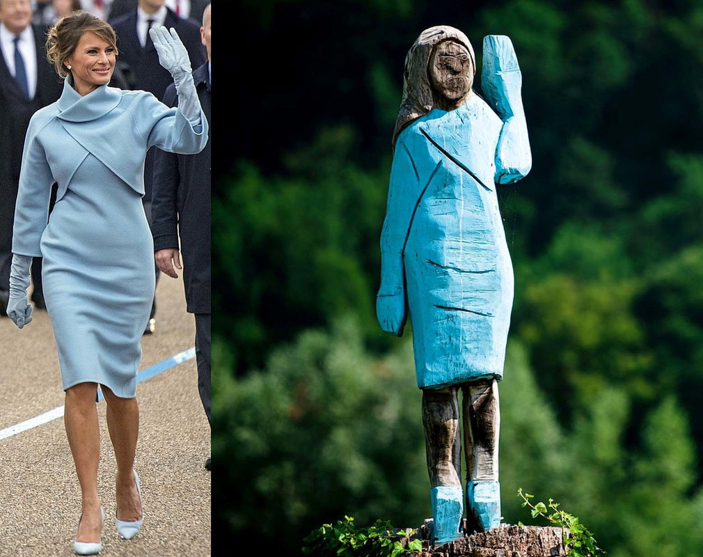 Melania Trump, pomnik