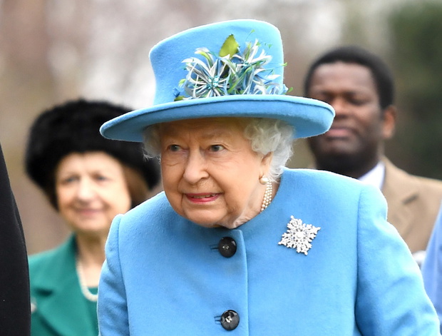Royals attend church service
