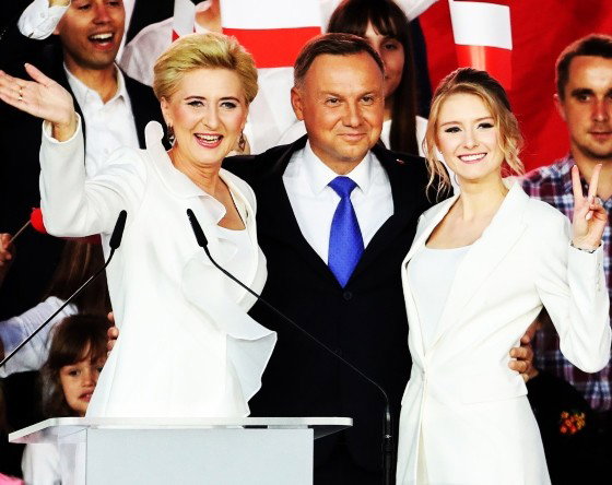 Agata Duda, Andrzej Duda,Kinga Duda, wybory 2020