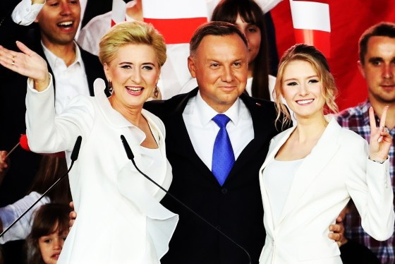 Agata Duda, Andrzej Duda,Kinga Duda, wybory 2020