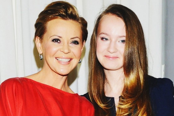 Justyna Pochanke z córką