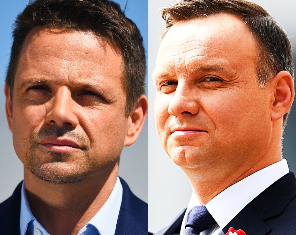 Trzaskowski, Duda, uzupełnienie starej sklejki