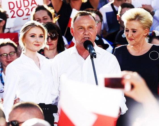 Andrzej Duda, Kinga Duda, Agata Duda, 2020