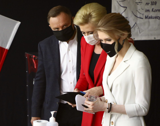 Wybory prezydenckie 2020 Andrzej Duda, Agata Duda, Kinga Duda