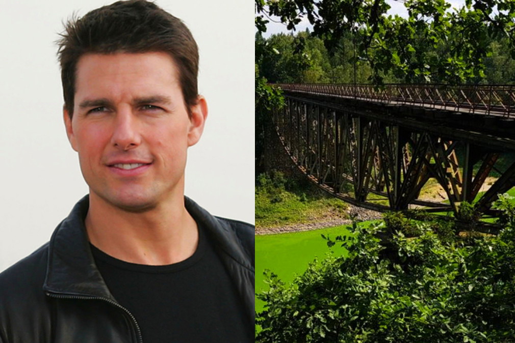 Tom Cruise, most nad Jeziorem Pilchowickim