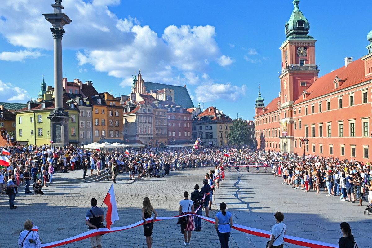 Powstanie Warszawskie, obchody 2020, Plac Zamkowy