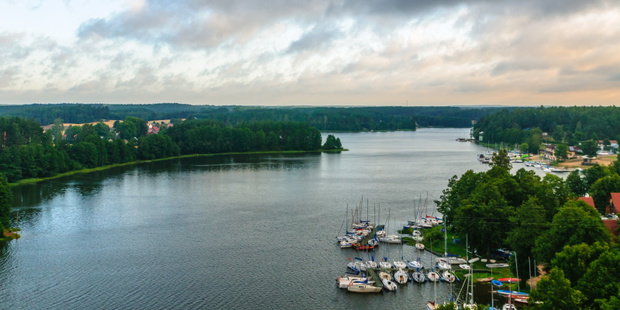 Wdzydze Lake  in Kaszuby region in Poland
