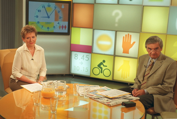 Pytanie na sniadanie    09.2002na zdj    Grazyna BukowskaTadeusz Sznuk