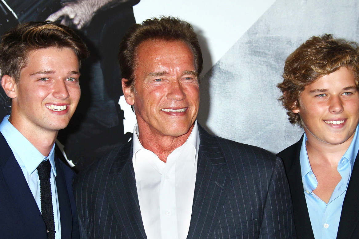 Arnold Schwarzenegger, Christopher Schwarzenegger, Patrick Schwarzenegger