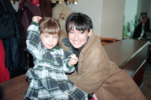 Katarzyna Groniec z corka Marianna Lubaszenko (z Olafem Lubaszenko)