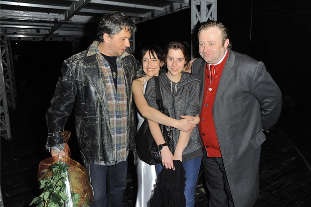 Janusz Jozefowicz, Katarzyna Groniec z corka, Olaf Lubaszenko