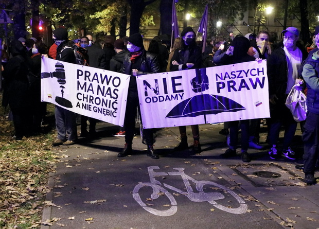 Protesty Strajku Kobiet po wyroku TK ws. aborcji