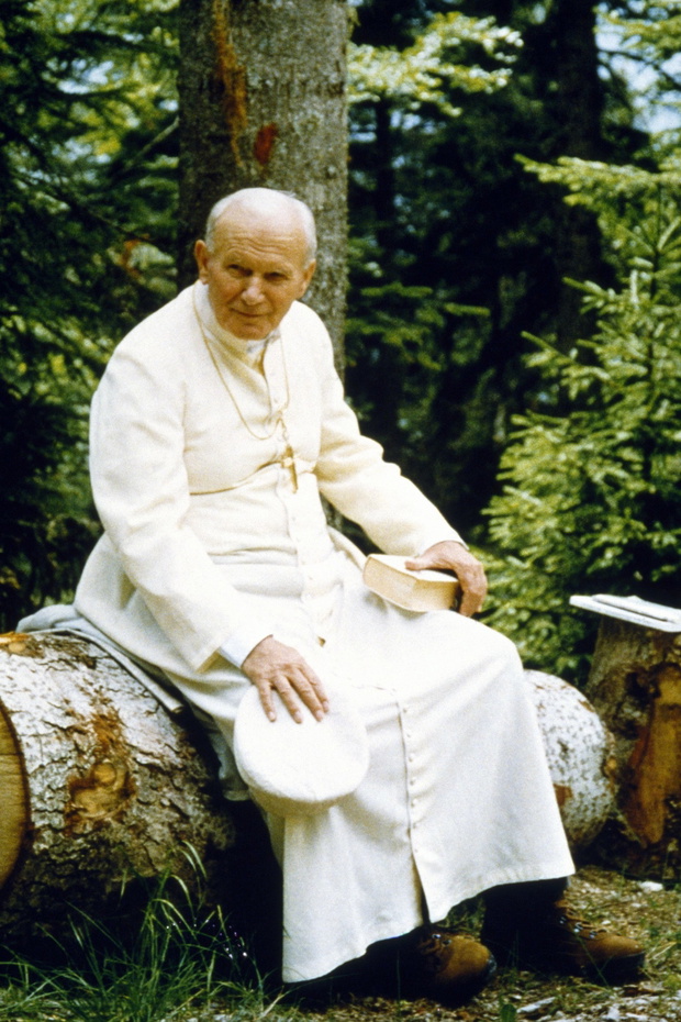 Pope John Paul II On Holiday
