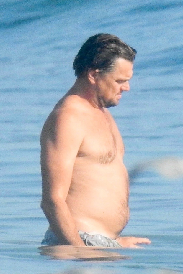*EXCLUSIVE* Shirtless Emile Hirsch and Leonardo DiCaprio pal around at the beach in Malibu*WEB MUST CALL FOR PRICING*