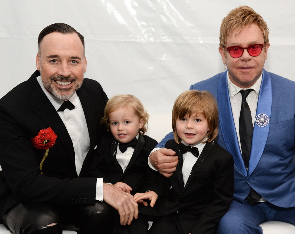 Elton John, David Furnish, Elijah Furnish-John, Zachary Furnish-John, dzieci Eltona Johna