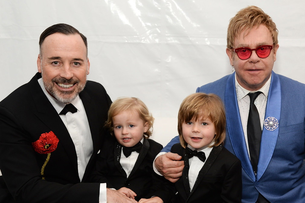 Elton John, David Furnish, Elijah Furnish-John, Zachary Furnish-John, dzieci Eltona Johna