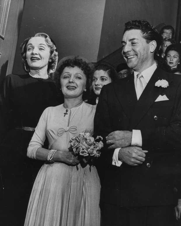 Edith Piaf, Jacques Pills And Marlene Dietrich